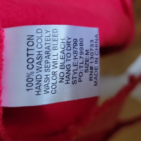 Umgee Ruffled Button-Up Red Dress - Picture 6 of 8